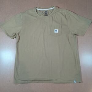 Element Skateboards XL Khaki Pocket Tee Skatewear Streetwear